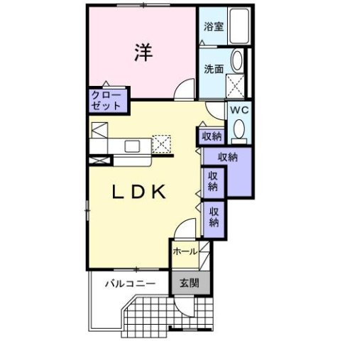 ヴィラ　グラッツィア　Ⅰの間取り