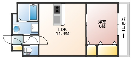 ビリオネアS竹屋の間取り