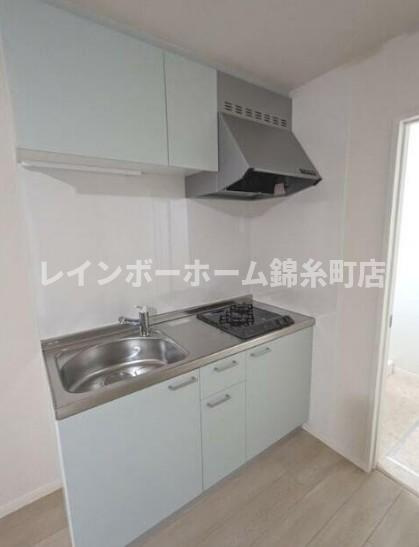 江戸川区松島３丁目のアパートのキッチン