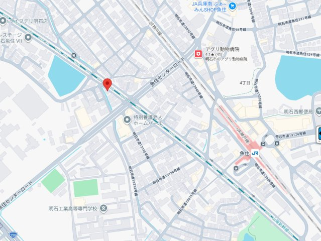 明石市魚住町西岡　中古戸建の地図