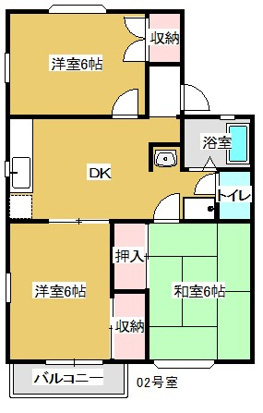 フォレスト本郷 Aの間取り