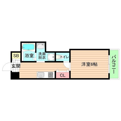 大阪市都島区片町２丁目の賃貸マンションの間取り