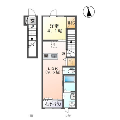 スカイティーナの間取り