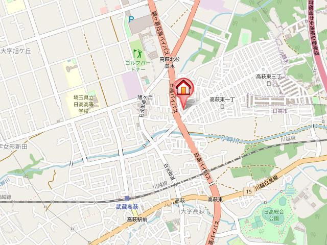 犬竹ハイツの地図