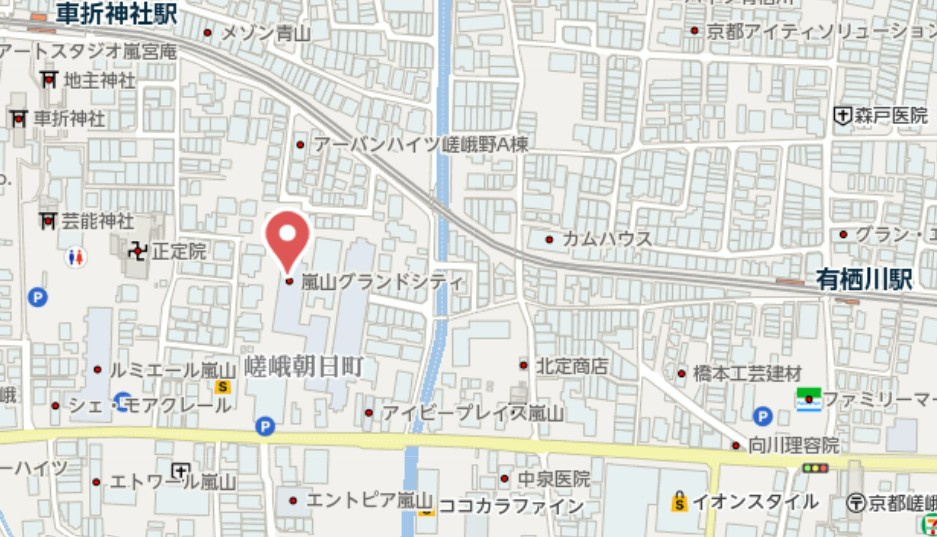 嵐山グランドシティ　6階の地図