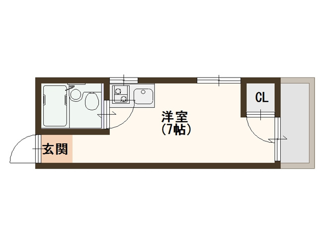 【間取り】 | コーポパークサイド