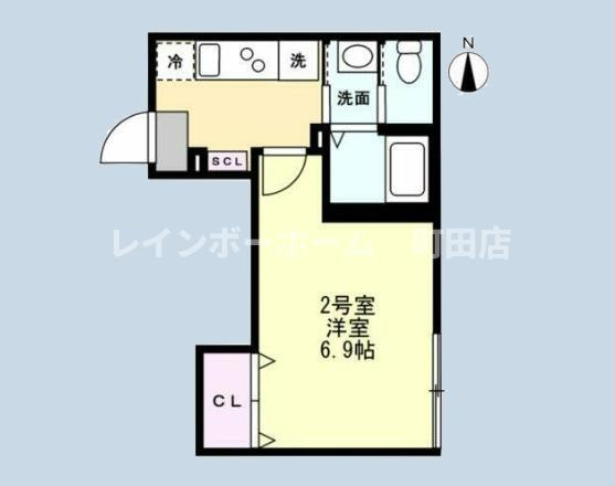 ベイルームハイム大和中央B※初期費用分割後払いサービス利用可能物件の間取り