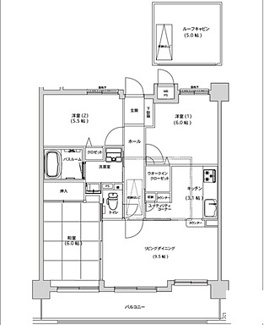 【間取り】 | ライオンズマンション皆賀