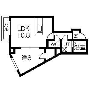 フラップワン高宮の間取り|※図面と現況が異なる場合は現況優先になります。