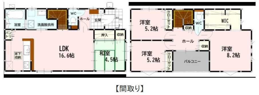 熊本市南区良町１丁目の新築一戸建の間取り