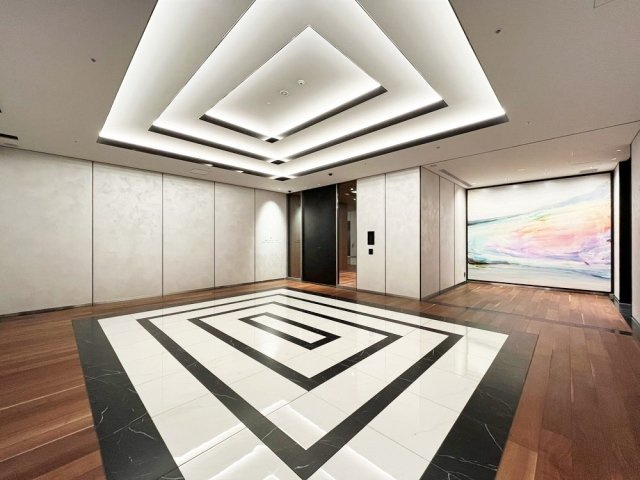 パークタワー勝どきミッドのロビー|落ち着いたロビーです