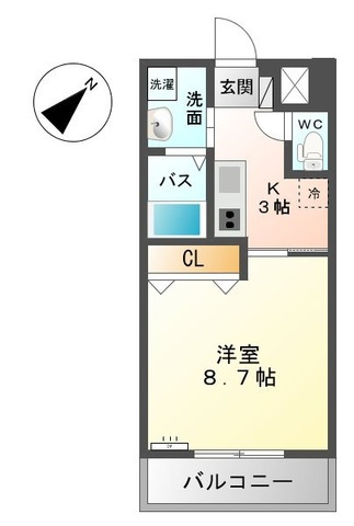 ウェスタの間取り|間取図