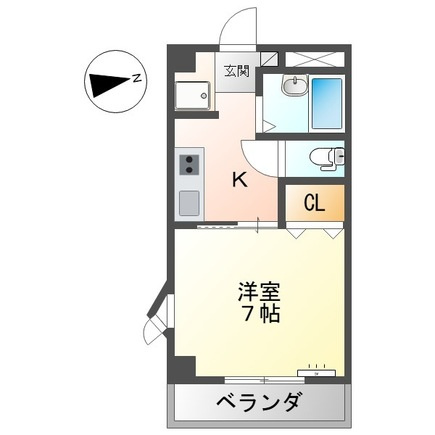 SUNCOAT観音の間取り|間取図
