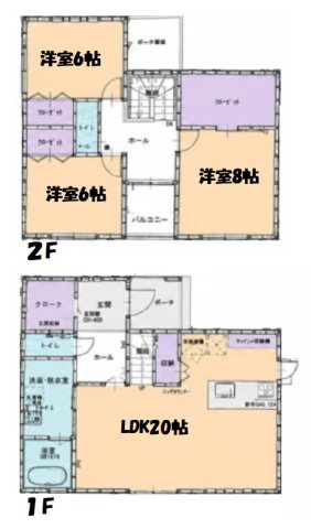 茂原市ゆたか　中古戸建の間取り