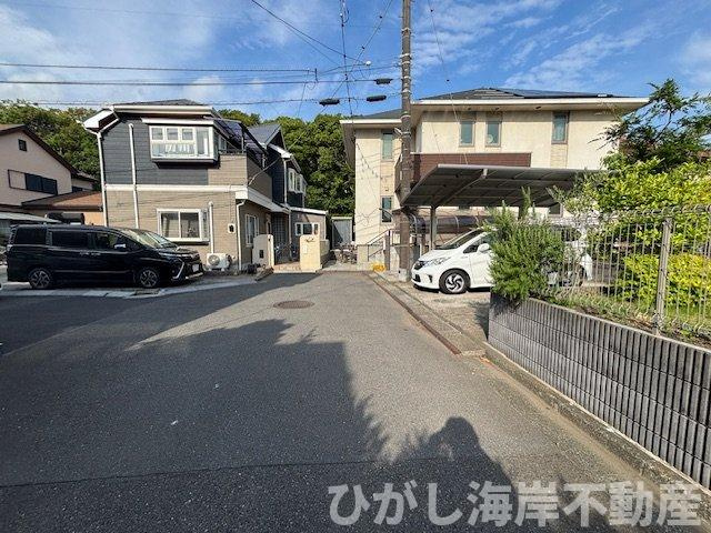 茅ヶ崎市白浜町　　売地の前面道路含む現地写真|現地外観