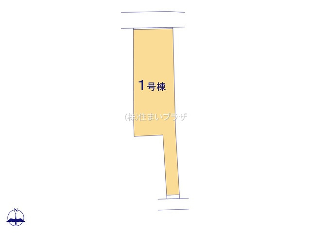 仲介手数料無料）一宮市北方町中屋敷第２・１号棟の区画図