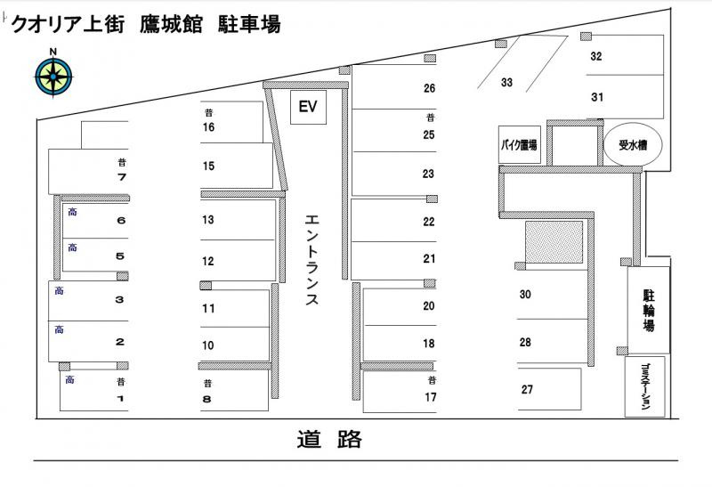 クオリア上街 鷹城館の区画図