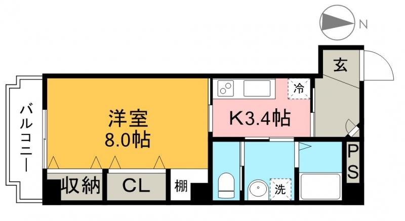 クオリア上街 鷹城館の間取り