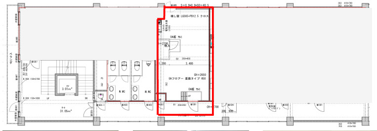大阪市中央区南船場１丁目の店舗一部