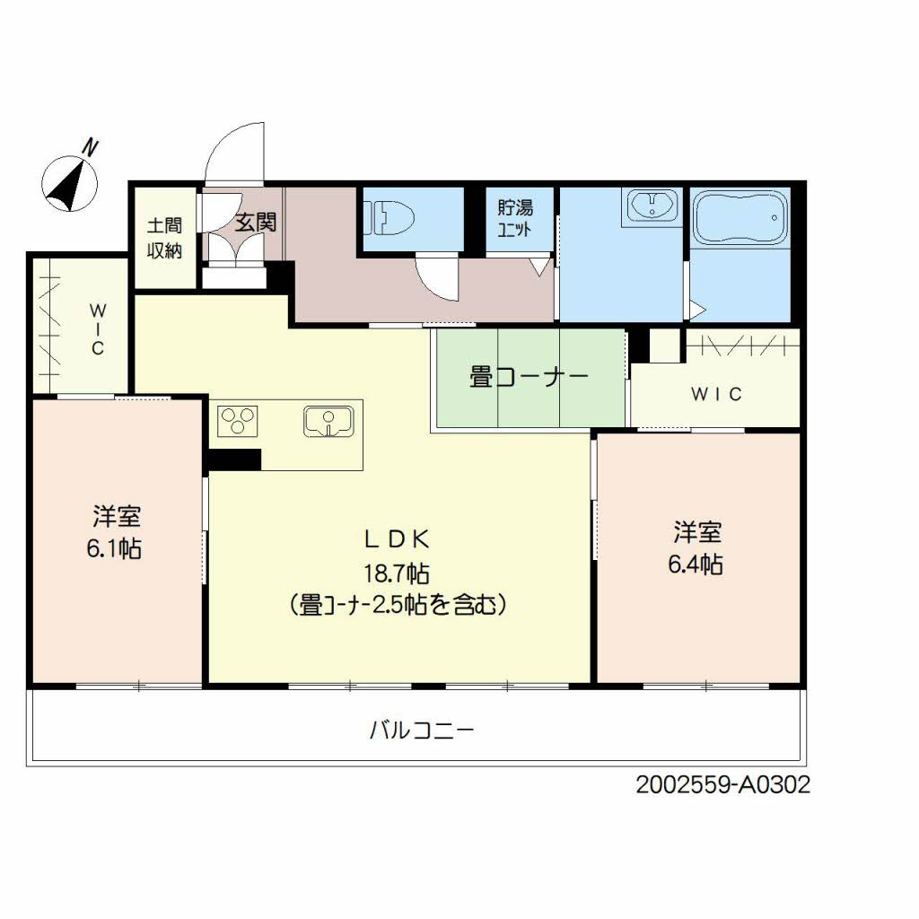 ＧＳ野中の間取り|使い勝手の良い間取りです♪