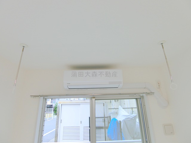 日興パレセゾン鵜の木の設備|室内物干し金具　エアコン全部屋設置済み