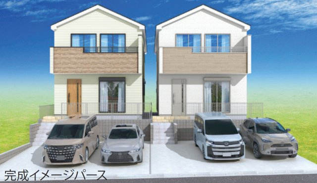 横浜市青葉区荏田西3丁目 新築戸建て【仲介手数料無料】カースペース2台