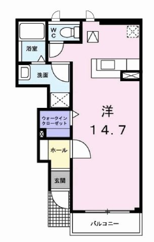 プラティークレーブⅣの間取り