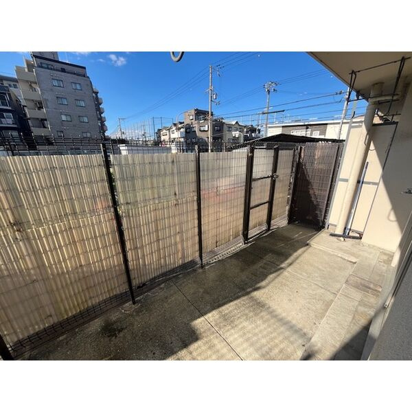 クリーンハイツ豊里のバルコニー