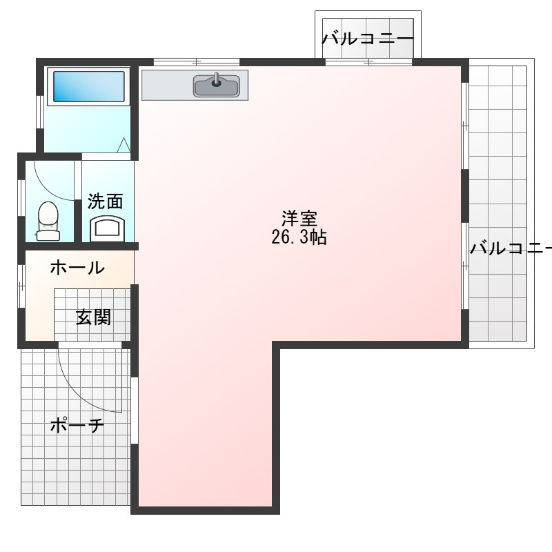 ローズマンション波之上の間取り