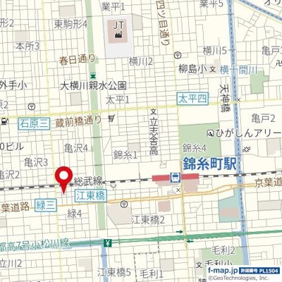 【地図】 | ダイアパレス錦糸町第三