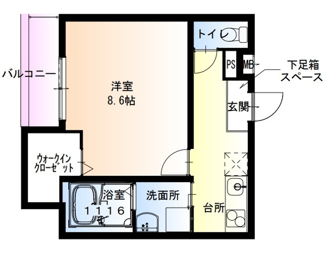 【間取り】 | フジパレス鳳北町 