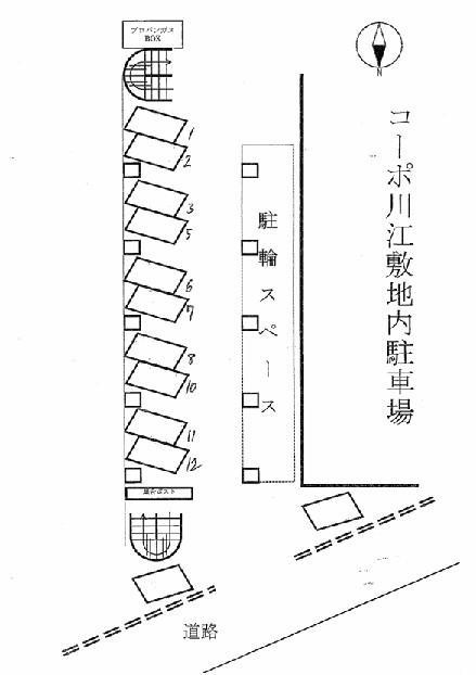 コーポ川江の区画図