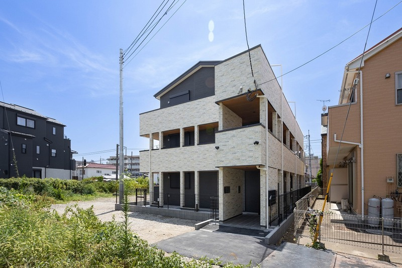 川崎市多摩区中野島６丁目のアパートの外観