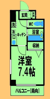 【間取り】 | サニーハイム西川 | 間取り図：反転タイプ