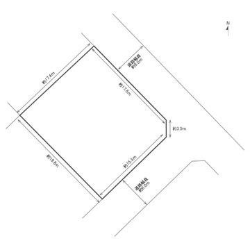 飯塚市柏の森　戸建の区画図