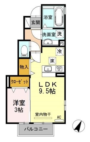 【間取り】 | カメリアA棟【名古屋市賃貸・大和リビング】