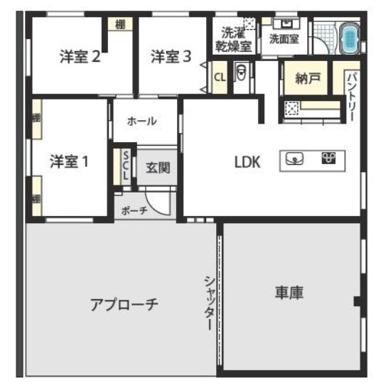 此花酉島六丁目戸建の間取り