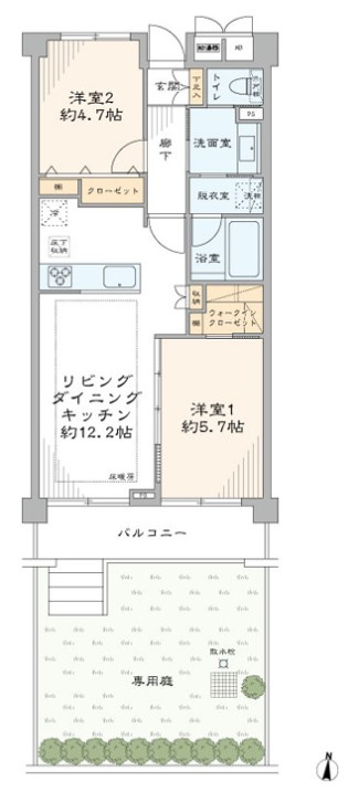 パークハイム桜新町の間取り