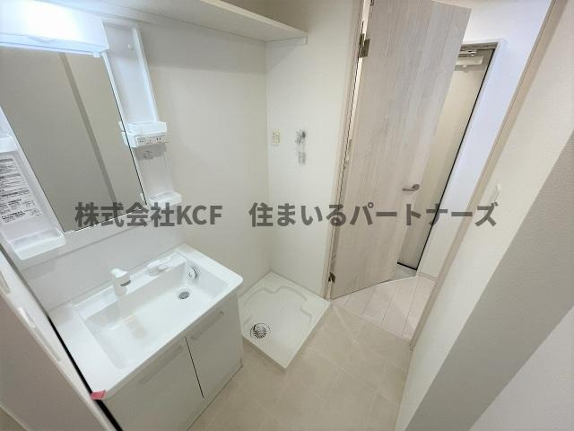 CB久留米カーラの独立洗面台|独立洗面台、小物を置くことができて便利です