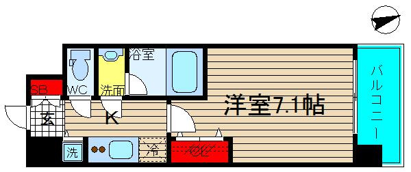 アドバンスナンバミナミシャルムの間取り|イメージ