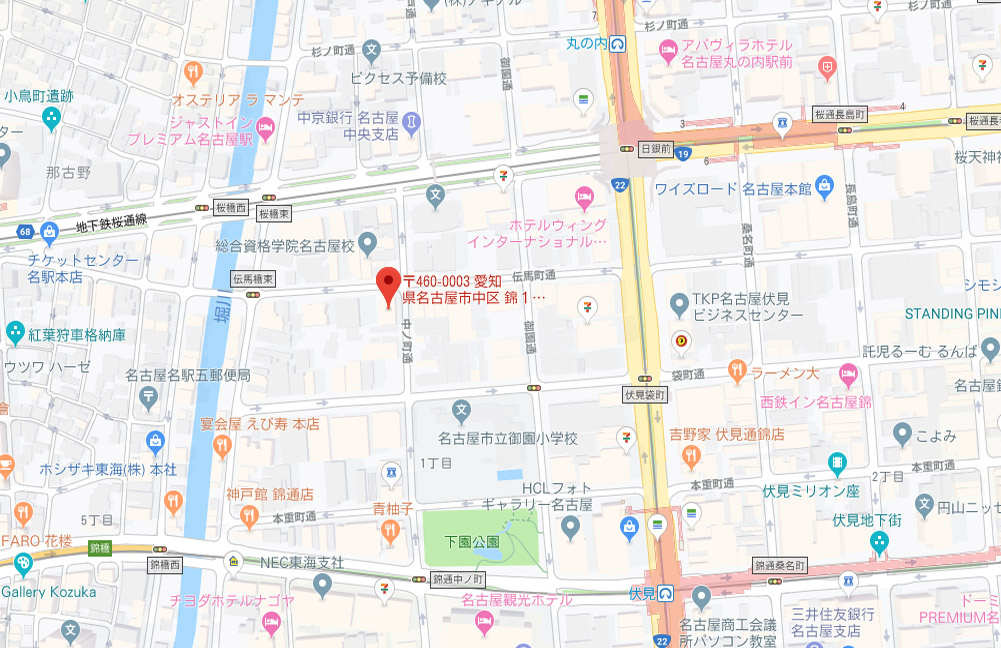 第５０ＫＴ中駒ビルの地図