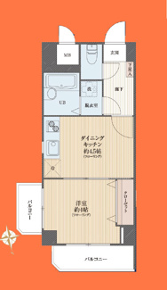 【間取り】 | 大井町ビューハイツ