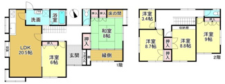 【間取り】 | 大津市仰木の里6丁目12-11　中古戸建