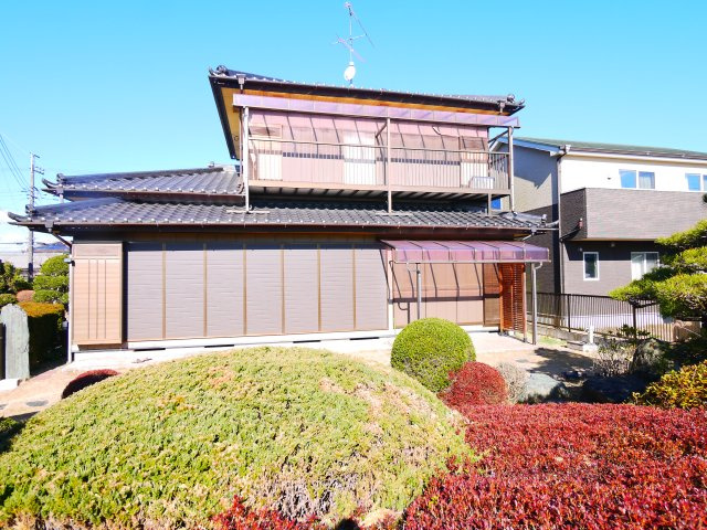 茂原市八幡原　中古戸建の外観|敷地約202坪付属建物倉庫付き日本庭園 都市ガス 閑静な立地ユニットバス・システムキッチン駐車4台可