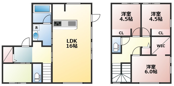 龍田２丁目戸建の間取り