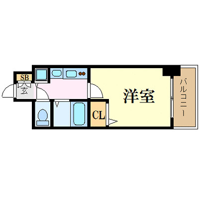 【間取り】 | プレサンス難波リバーオアシス