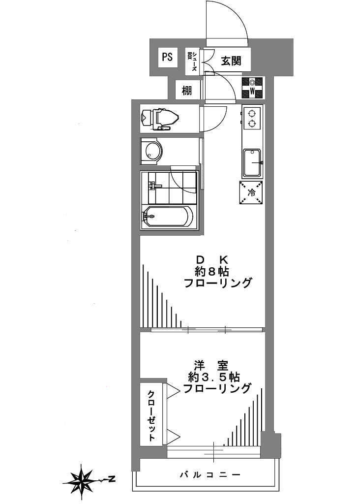 カーサ川口の区画図