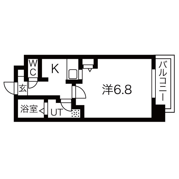 カスターニャ三国本町の間取り