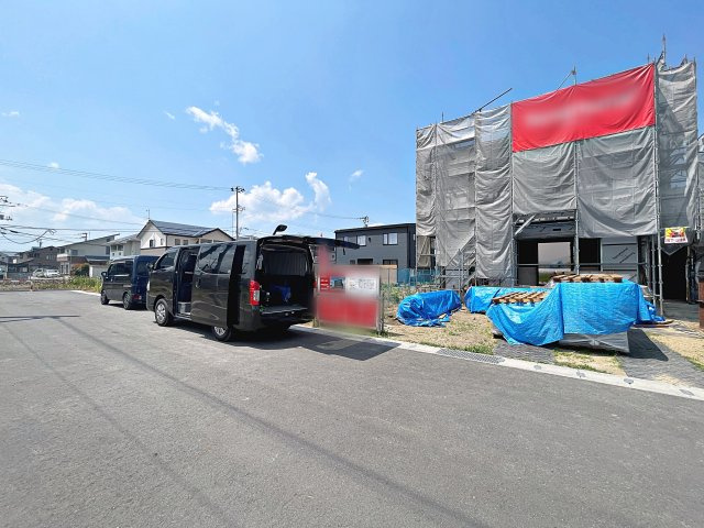 新築戸建・新築建売　会津若松市門田町　小金井小学校・第四中学校の前面道路含む現地写真