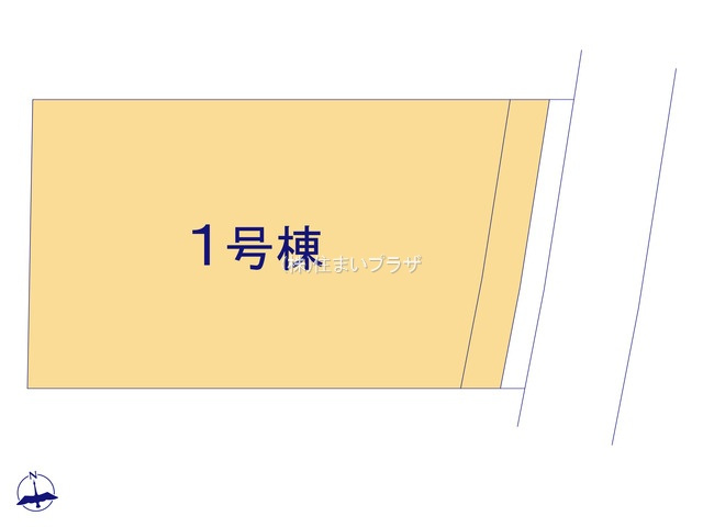 仲介手数料無料）一宮市萩原町西宮重１棟１号棟の区画図